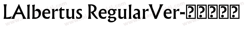 LAlbertus RegularVer字体转换